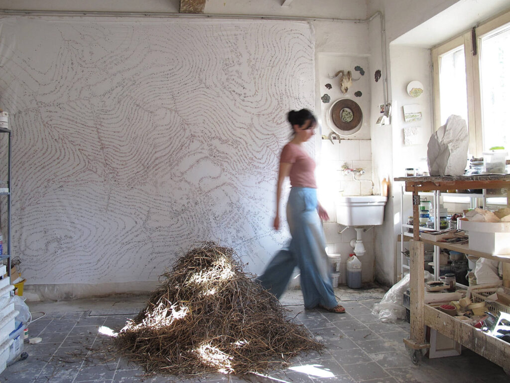Caterina Sbrana in her studio