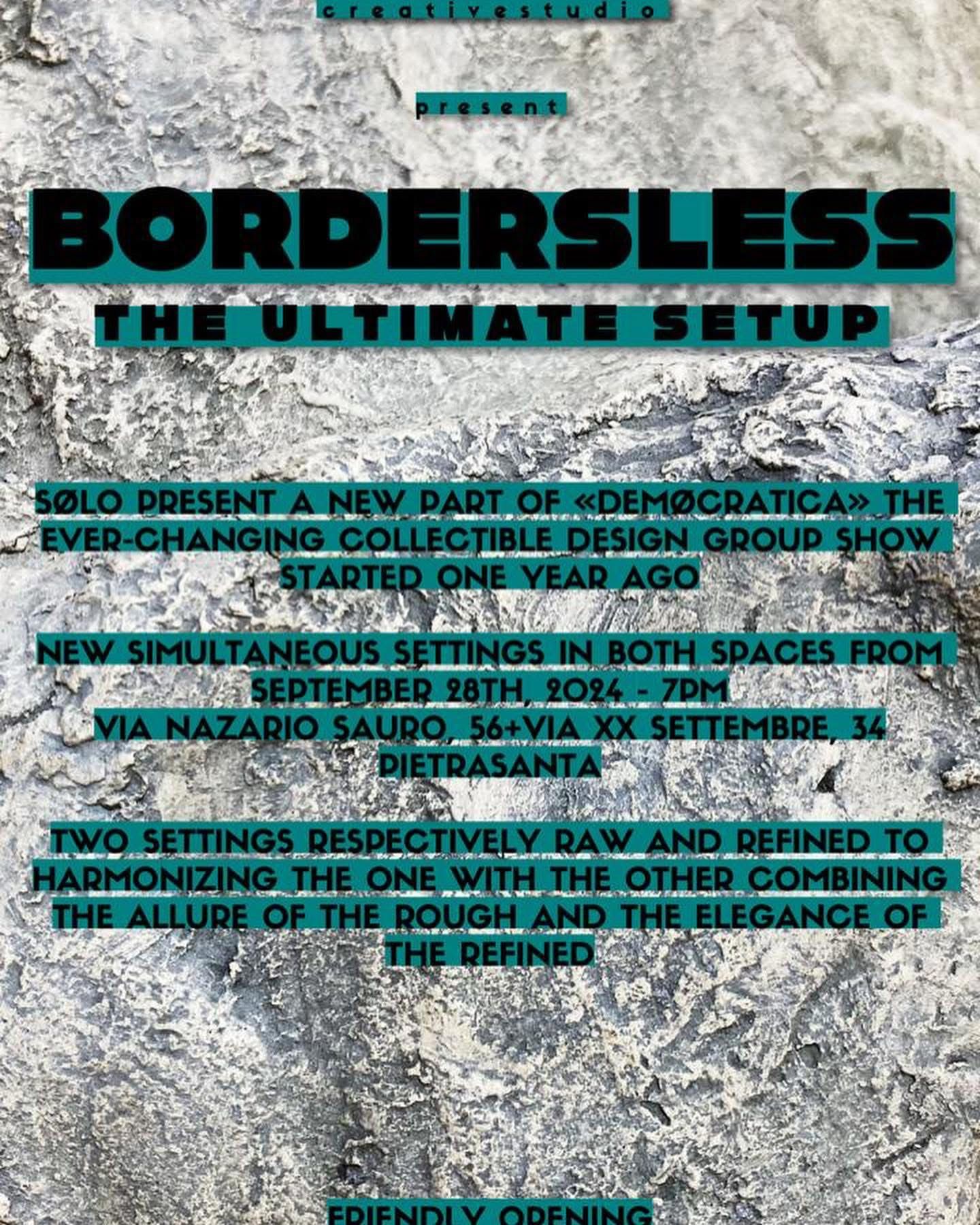 Locandina della mostra Borderless