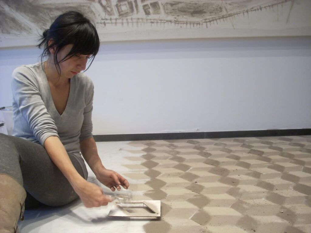 Caterina Sbrana-installazione-Pavimenta-2008